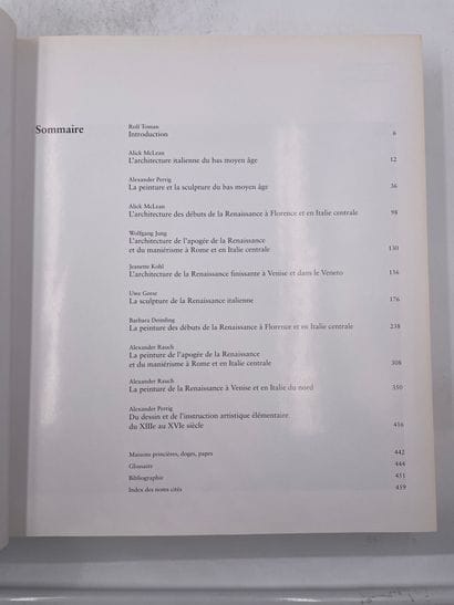 «Renaissance Italienne, architecture, sculpture,...