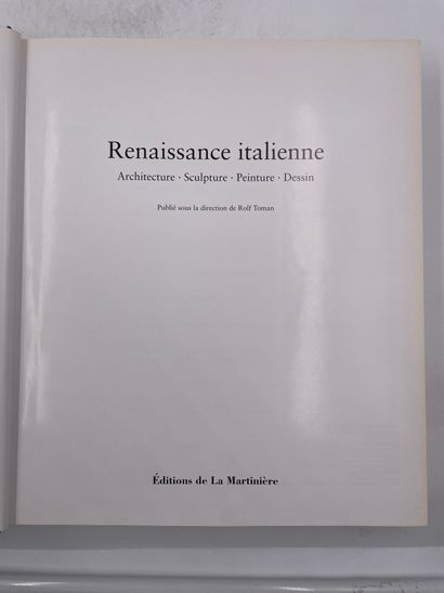 «Renaissance Italienne, architecture, sculpture,...