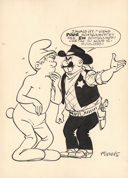 TIBET (1931-2010)
Come for smurf!
India ink...