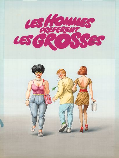 Jean SOLE (né en 1948)
Men prefer fat girls
Colored...