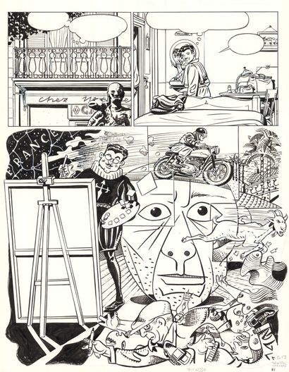 Daniel TORRES (né en 1958)
Picasso s'en va-t-en...