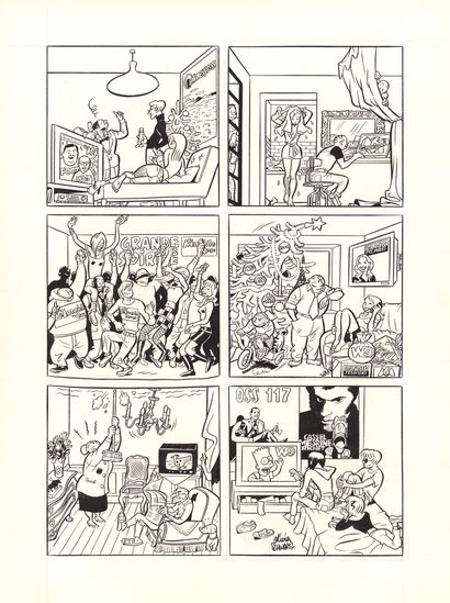 Olivier SCHWARTZ (né en 1963)
India ink on...