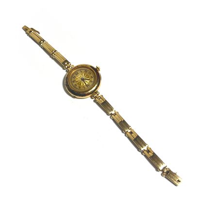 Montre bracelet de dame en or 18k (750e),...