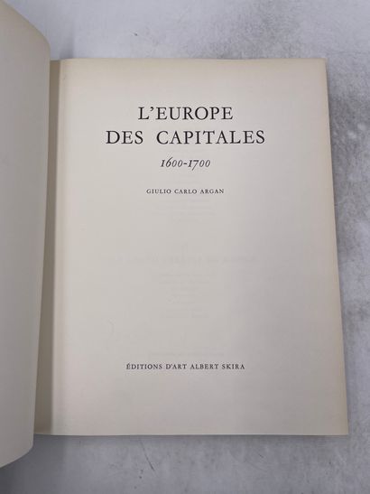 «L’Europe des capitales» - Giulio Carlo Argan...
