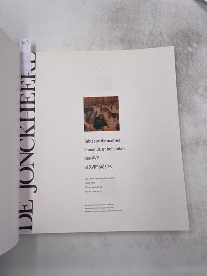 «De Jonckheere, tableaux de maîtres flamands...