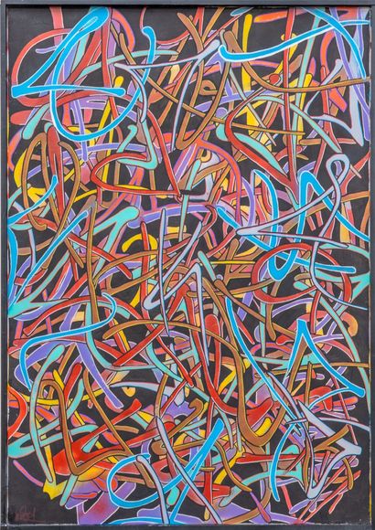 卢卡斯-德洛梅
UB 
画布作品
丙烯喷漆和丙烯颜料与马克笔的混合物 
116/81...
