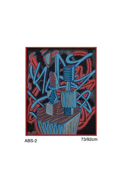 卢卡斯-德洛梅
ABS-2 
画布作品
丙烯喷漆和丙烯颜料与马克笔的混合物 
73/92...