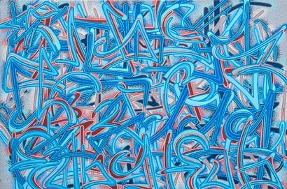 卢卡斯-德洛梅
阿兹ulated 
画布作品
丙烯喷漆和丙烯颜料与马克笔的混合物...