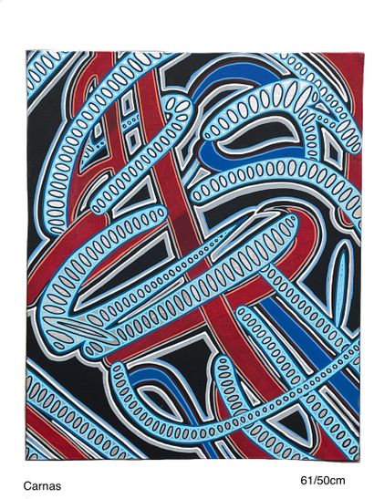 卢卡斯-德洛梅
卡纳斯 
画布作品
丙烯喷漆和丙烯颜料与马克笔的混合物 
61/50...