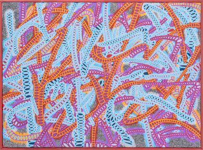 卢卡斯-德洛梅
Vb700 
画布作品
丙烯喷漆和丙烯颜料与马克笔的混合物 
100/73...