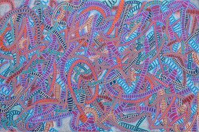 卢卡斯-德洛梅
德梅恩 
画布作品
丙烯喷漆和丙烯颜料与马克笔的混合物 
146/97...