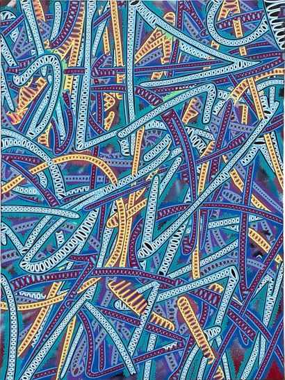 卢卡斯-德洛梅
Mìrode 
画布作品
丙烯喷漆和丙烯颜料与马克笔的混合物 
73/100...