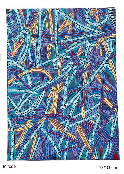 卢卡斯-德洛梅
Mìrode 
画布作品
丙烯喷漆和丙烯颜料与马克笔的混合物 
73/100...