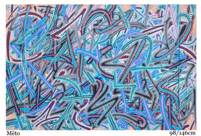 卢卡斯-德洛梅
米托 
画布作品
丙烯喷漆和丙烯颜料与马克笔的混合物 
98/146...