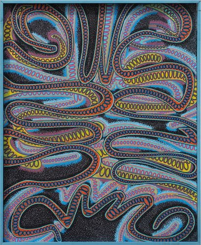 卢卡斯-德洛梅
ABS-1 
画布作品
丙烯喷漆和丙烯颜料与马克笔的混合物 
100/81...