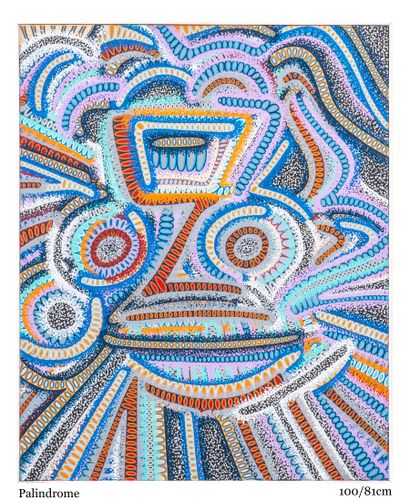 卢卡斯-德洛梅
复数
画布作品
丙烯喷漆和丙烯颜料与马克笔的混合物 
100/81...
