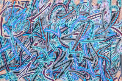 卢卡斯-德洛梅
米托 
画布作品
丙烯喷漆和丙烯颜料与马克笔的混合物 
98/146...