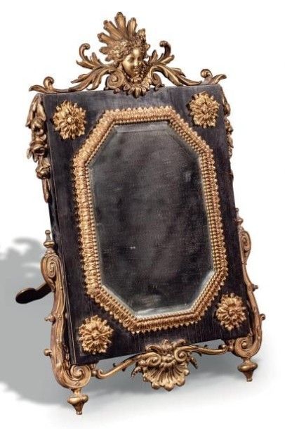Miroir à poser En ébène, placage d'ébène...