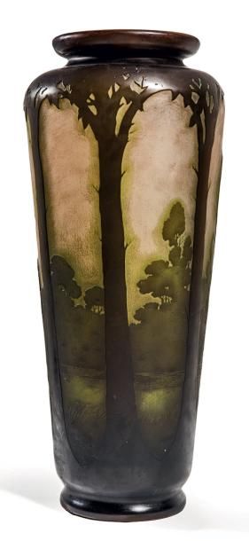 GALLÉ Émile (1846-1904)
Important vase en...