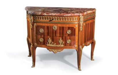 PAUL SORMANI (1817-1877)
Commode galbée en...