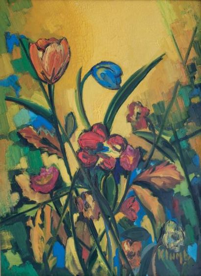 André KLUMB (né en 1920)
«Fleurs» Huile sur...