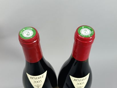 2 bouteilles CHÂTEAUNEUF du PAPE 2005 - Château...