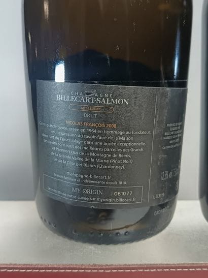 ** 2 Bottles CHAMPAGNE BILLECART SALMON 