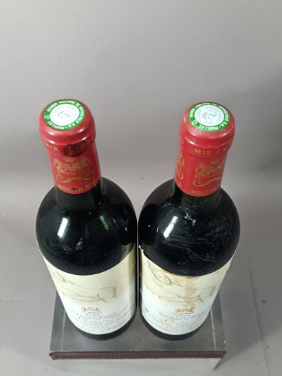2 bottles Château MOUTON ROTHSCHILD 1993...