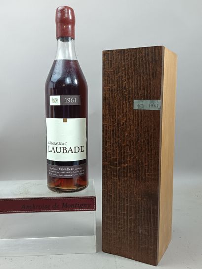 1 Bouteille ARMAGNAC LAUBADE 1961 mise juillet...