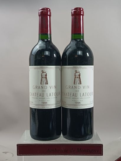 2 Bottles Château LATOUR 1996 - 1er Gcc ...