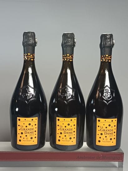 ** 3 Bottles CHAMPAGNE Veuve CLICQUOT 