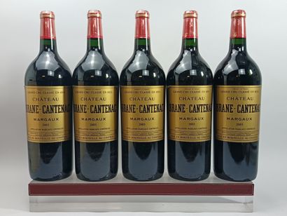 5 magnums Château BRANE CANTENAC 2003 - 3rd...