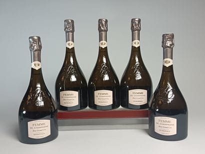** 5 Bottles CHAMPAGNE DUVAL- LEROY Femme...
