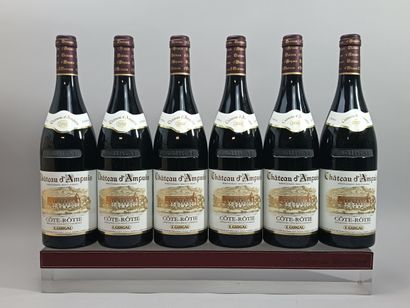 6 bouteilles CÔTE RÔTIE 2010 Château D'A...