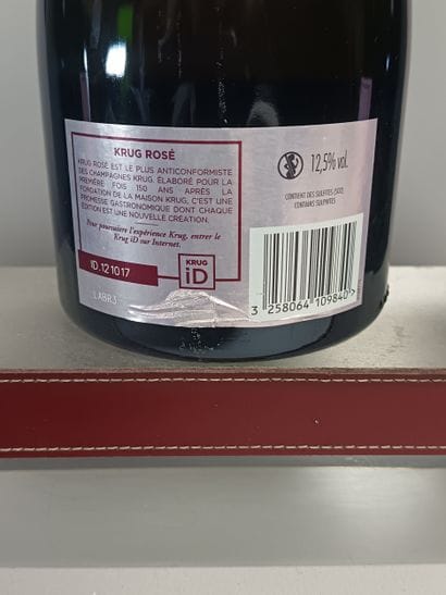 ** 3 Bottles CHAMPAGNE KRUG Rosé 26th edition...