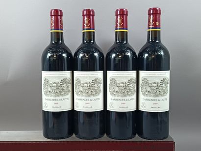 4 bouteilles CARRUADES de LAFITE 2009 - 2nd...