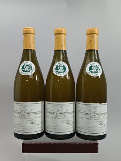 ** 3 Bouteilles CORTON CHARLEMAGNE Grand...