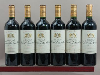 6 Bouteilles Château HAUT BATAILLEY 2000...