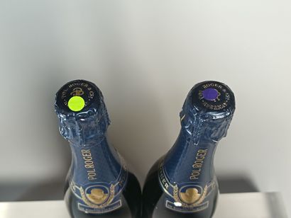 ** 2 Bottles CHAMPAGNE Pol ROGER Cuvée Winston...