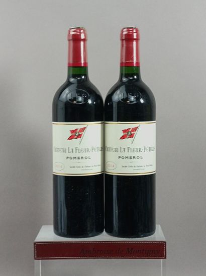 2 Bouteilles Château La FLEUR PETRUS 2014...