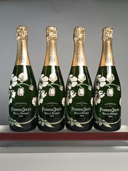 ** 4 Bottles CHAMPAGNE PERRIER JOUËT 