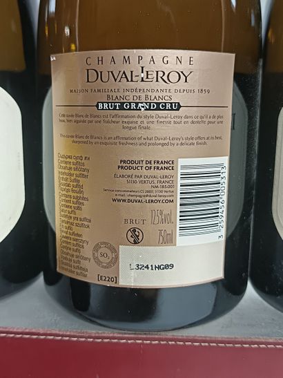 ** 6 Bottles CHAMPAGNE DUVAL- LEROY Grand...