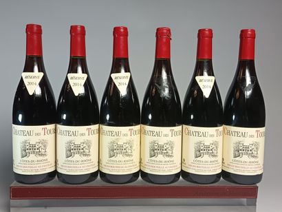 ** 6 Bouteilles Château des TOURS 2014 -...