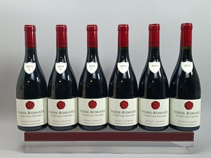 6 bouteilles VOSNE ROMANÉE 1er cru Les Chaumes...