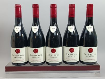 5 bouteilles ECHEZEAUX Grand cru 2018 - Nicole...