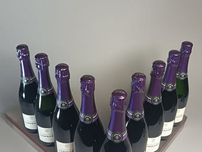 ** 9 Bouteilles CHAMPAGNE LOMBARD Extra Brut...