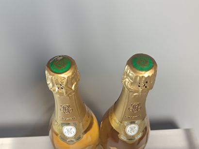 ** 2 Bouteilles CHAMPAGNE CRISTAL de ROEDERER...