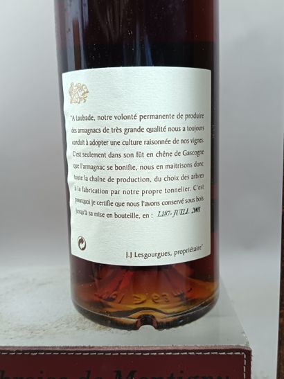1 Bouteille ARMAGNAC LAUBADE 1961 mise juillet...