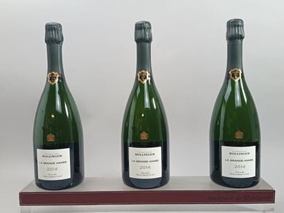 ** 3 Bouteilles CHAMPAGNE BOLLINGER La Grande...
