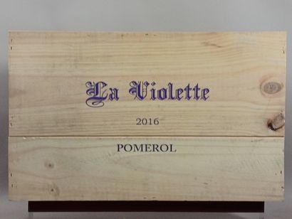 6 Bouteilles Château La VIOLETTE 2016 - Pomerol...